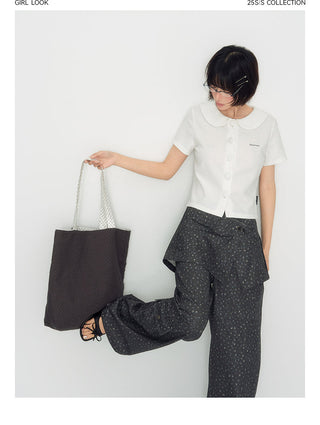 [TAKEANAP] waffle collar tee