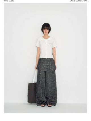 [TAKEANAP] waffle collar tee