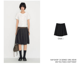 [TAKEANAP] waffle collar tee