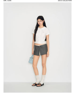 [TAKEANAP] waffle collar tee