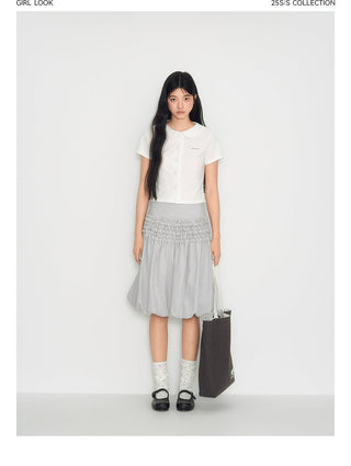 [TAKEANAP] waffle collar tee