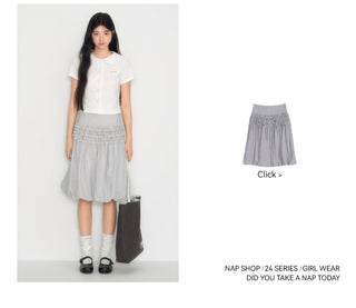 [TAKEANAP] waffle collar tee