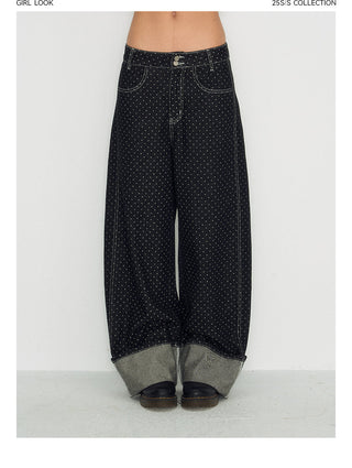 [TAKEANAP] polka dot jeans