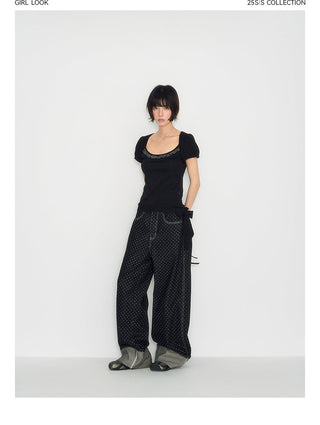 [TAKEANAP] polka dot jeans