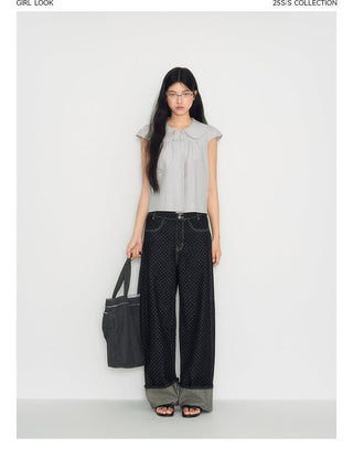[TAKEANAP] polka dot jeans
