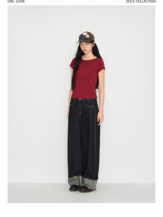 [TAKEANAP] polka dot jeans