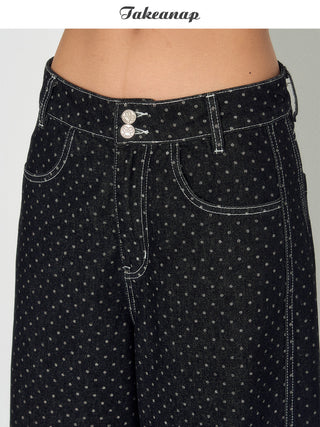 [TAKEANAP] polka dot jeans