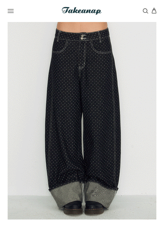 [TAKEANAP] polka dot jeans