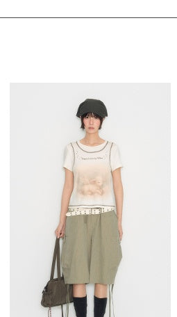 [TAKEANAP] pocket cropped pants