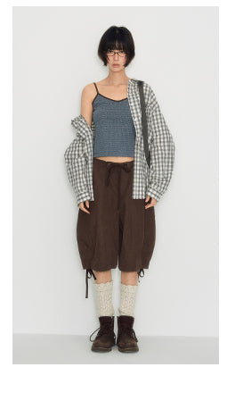 [TAKEANAP] pocket cropped pants