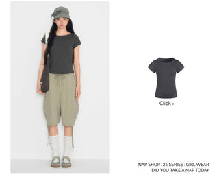 [TAKEANAP] pocket cropped pants