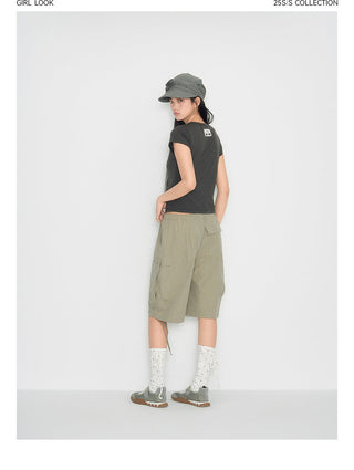 [TAKEANAP] pocket cropped pants