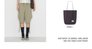 [TAKEANAP] pocket cropped pants