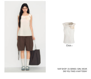 [TAKEANAP] pocket cropped pants