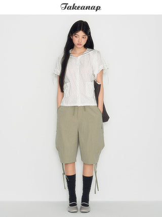 [TAKEANAP] pocket cropped pants