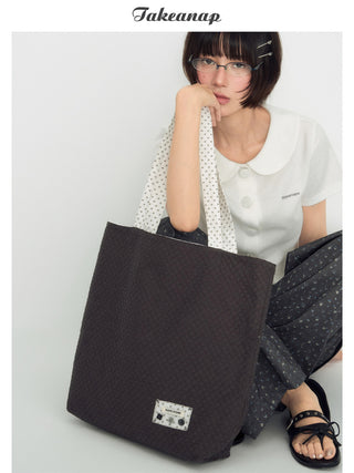 [TAKEANAP] dots canvas bag