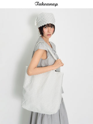 [TAKEANAP] dots canvas bag
