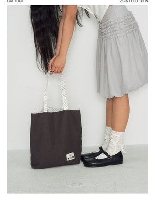 [TAKEANAP] dots canvas bag