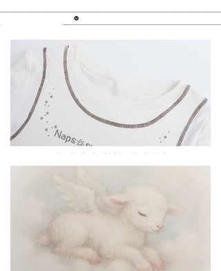 [TAKEANAP] lamb printed tee