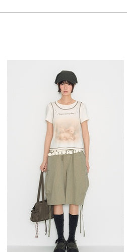 [TAKEANAP] lamb printed tee