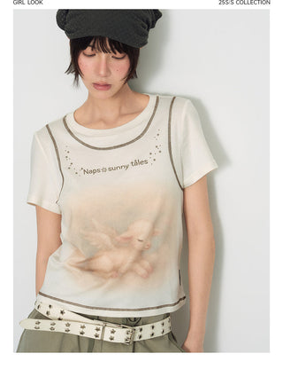 [TAKEANAP] lamb printed tee