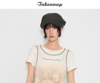 [TAKEANAP] lamb printed tee