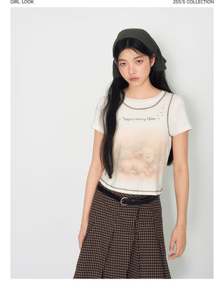 [TAKEANAP] lamb printed tee