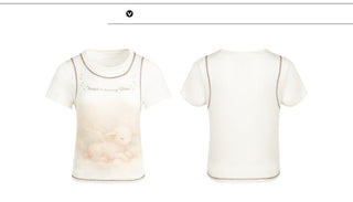 [TAKEANAP] lamb printed tee
