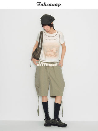 [TAKEANAP] lamb printed tee