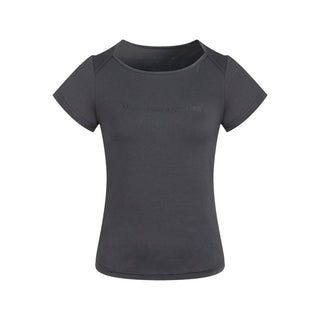 [TAKEANAP] letter flocked tee