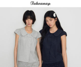 [TAKEANAP] doll breasted set