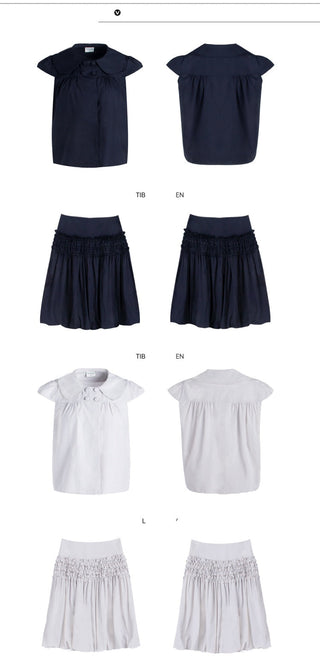 [TAKEANAP] doll breasted set