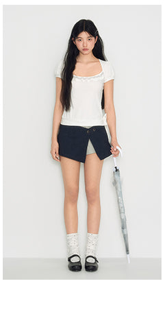 [TAKEANAP] slit workwear skirt