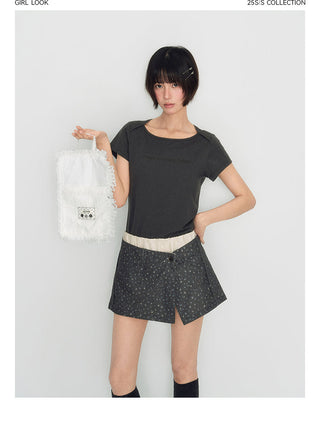 [TAKEANAP] slit workwear skirt