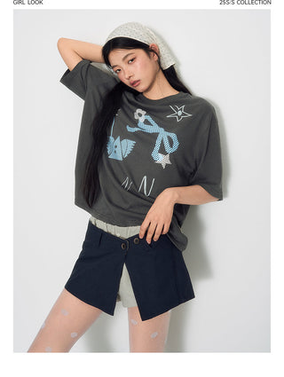 [TAKEANAP] slit workwear skirt