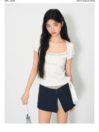[TAKEANAP] slit workwear skirt