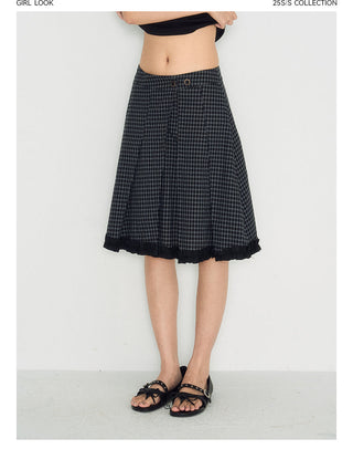 [TAKEANAP] plaid pleated skirt