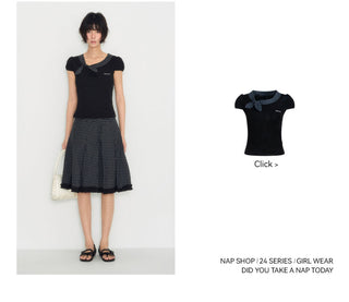 [TAKEANAP] plaid pleated skirt