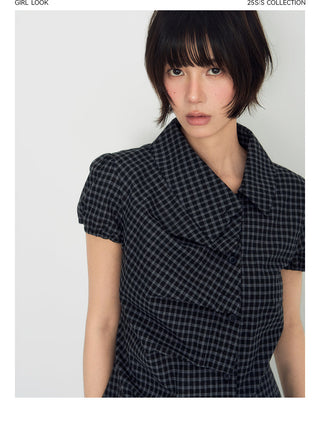 [TAKEANAP] plaid pleated skirt