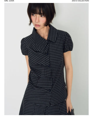 [TAKEANAP] plaid pleated skirt
