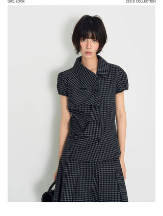 [TAKEANAP] plaid pleated skirt