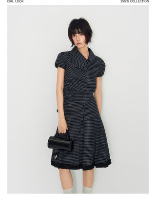 [TAKEANAP] plaid pleated skirt