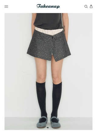 [TAKEANAP] slit workwear skirt