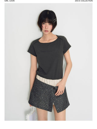 [TAKEANAP] slit workwear skirt