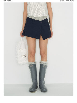[TAKEANAP] slit workwear skirt