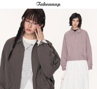 [TAKEANAP] polka dot jacket