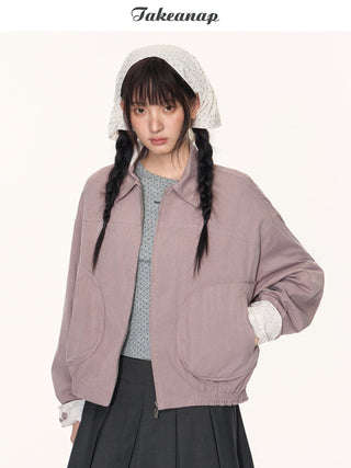 [TAKEANAP] polka dot jacket