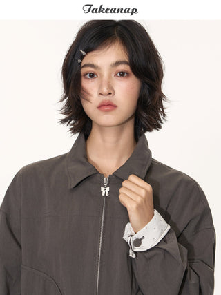[TAKEANAP] polka dot jacket