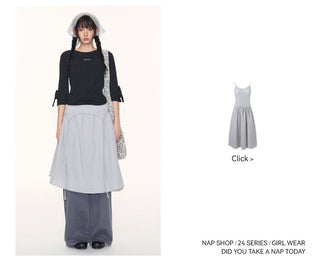 [TAKEANAP] polka dot bow tee