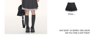[TAKEANAP] polka dot bow tee